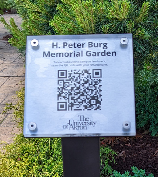 H. Peter Burg Memorial Garden QR code